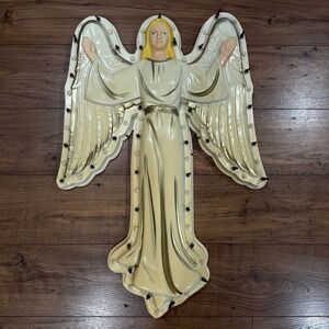 Vintage Empire Blow Mold Angel Lighted Hanging‎ Christmas Nativity Vtg